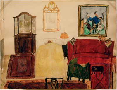 Mathilde Beckmann che dorme in soggiorno da Mathilde Beckmann