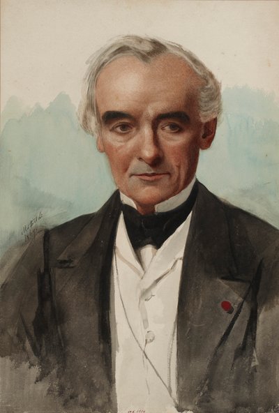 Ritratto dello scrittore Prosper Mérimée 1803-1870, 1869 da Mathilde Bonaparte