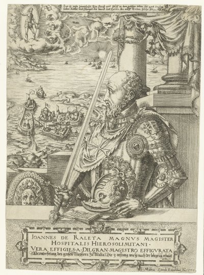 Ritratto di Jean Parisot de La Valette, Gran Maestro dei Cavalieri di Malta da Mathis Zündt
