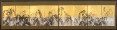 Settantadue picchi contro il cielo azzurro, 1785 da Matsumura Goshun