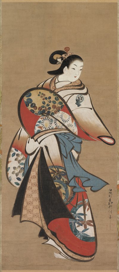 Cortigiana, 1716-1735 da Matsuno Chikanobu
