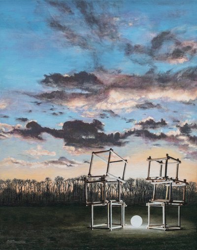 Segnaposto, 2022 (acrilico su tela) da Matt Bannister