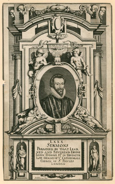 Dr John Donne, ultimo decano della Cattedrale di San Paolo a Londra da Mattaus the Younger Merian