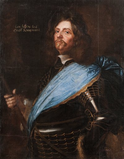 Maresciallo di campo conte Hans Christoffer von Königsmarck da Mattaus the Younger Merian