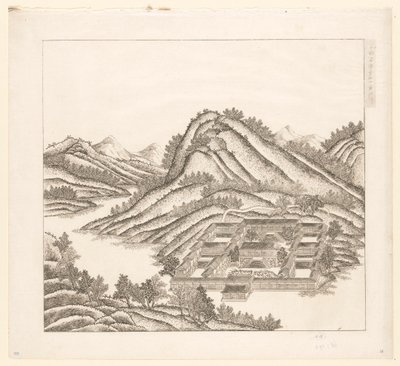 Vista di una parte del palazzo estivo imperiale a Chengde (Jehol) in Cina da Matteo Ripa