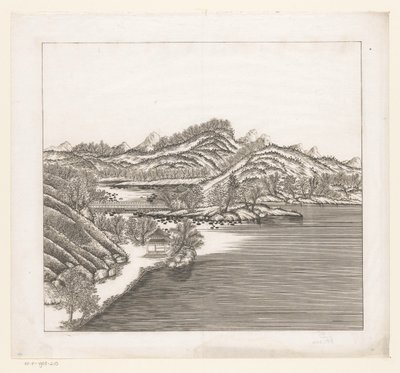 Veduta di una parte del palazzo estivo imperiale a Chengde (Jehol) in Cina da Matteo Ripa