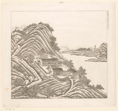 Veduta di una parte del palazzo estivo imperiale a Chengde (Jehol) in Cina da Matteo Ripa