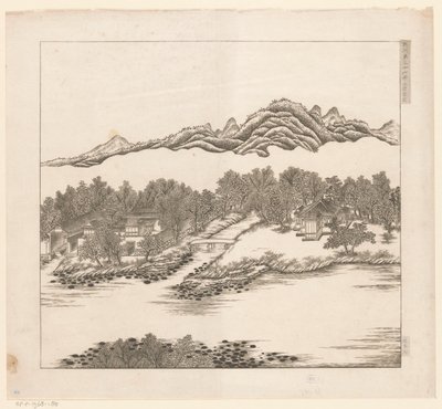 Veduta di una parte del palazzo estivo imperiale a Chengde (Jehol) in Cina da Matteo Ripa