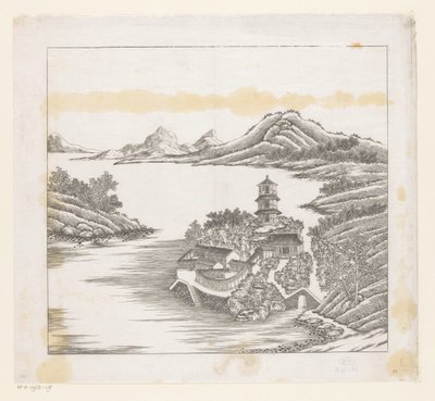 Veduta di una parte del palazzo estivo imperiale a Chengde (Jehol) in Cina da Matteo Ripa