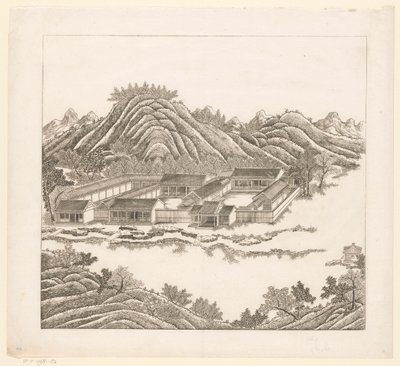 Vista di una parte del palazzo estivo imperiale a Chengde (Jehol) in Cina da Matteo Ripa
