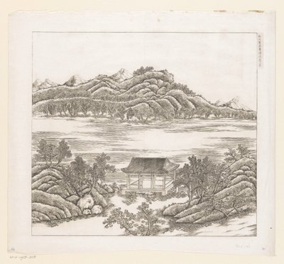 Veduta di una parte del palazzo estivo imperiale a Chengde (Jehol) in Cina da Matteo Ripa