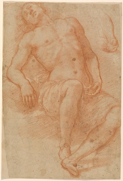 Nudo maschile, mezzo sdraiato da Matteo Rosselli