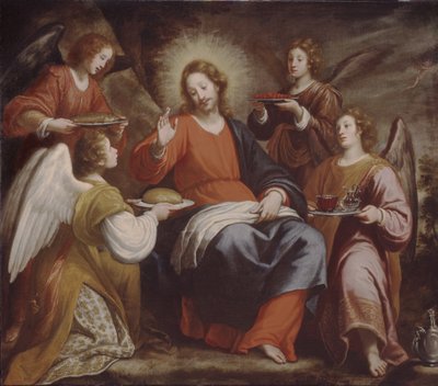 Angeli che assistono Cristo nel deserto da Matteo Rosselli