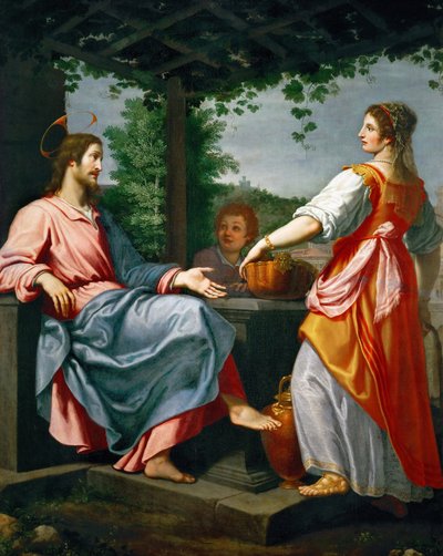 Gesù e la Samaritana - Barocco: Cristo e la Samaritana di Matteo Rosselli, c. 1620. Olio su tela, 241x194. Museo di Storia dell
