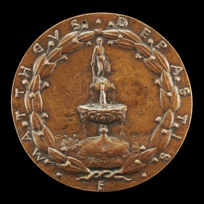Fontana sormontata da una figura maschile nuda (retro), c. 1446 da Matteo di Andrea de Pasti