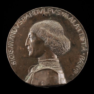Sigismondo Pandolfo Malatesta, 1417-1468, Signore di Rimini e Fano (dritto) da Matteo di Andrea de Pasti