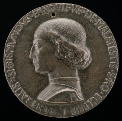 Sigismondo Pandolfo Malatesta, 1417-1468, Signore di Rimini e Fano [recto], 1446 da Matteo di Andrea de Pasti