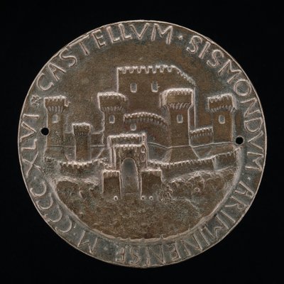 Il castello di Rimini [retro], 1446 da Matteo di Andrea de Pasti