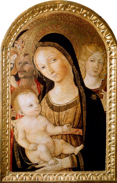 Madonna col Bambino e i Santi Caterina e Cristoforo, XV secolo da Matteo di Giovanni