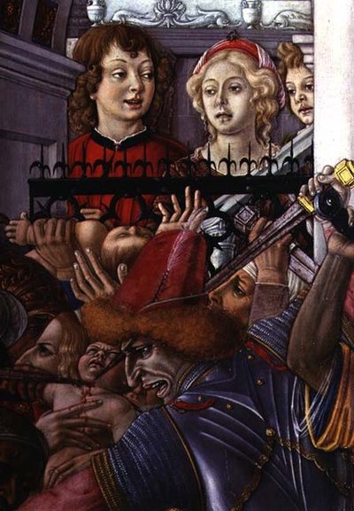 Il Massacro degli Innocenti, (dettaglio) da Matteo di Giovanni di Bartolo
