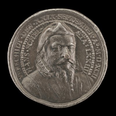 Hans Schel, 1518-1592, Patrizio di Norimberga [recto] da Matthäus Carl