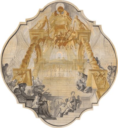 Adoratori alla tomba di San Pietro da Matthäus Günther