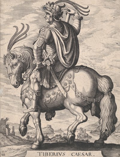 Tavola 3: Imperatore Tiberio a cavallo, da 