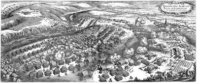 La battaglia di Nördlingen del 6 settembre 1634, 1670 da Matthaus the Elder Merian