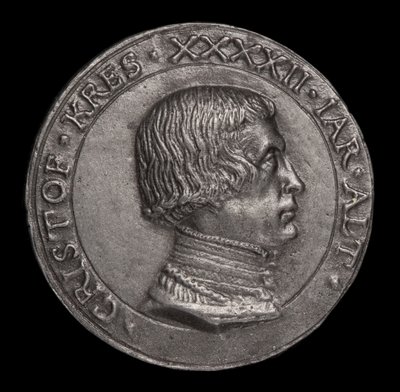 Christoph Kress von Kressenstein, 1484-1535, Patrizio e Diplomatico [recto], 1526 da Matthes Gebel