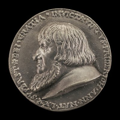 Friedrich il Vecchio, 1460-1536, Margravio di Brandeburgo-Ansbach 1486 (recto), 1528 da Matthes Gebel