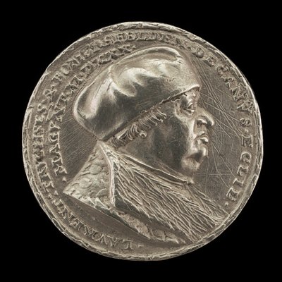 Lorenz Truchsess von Pommersfelden, 1473-1543, decano della cattedrale di Magonza [dritto] da Matthes Gebel