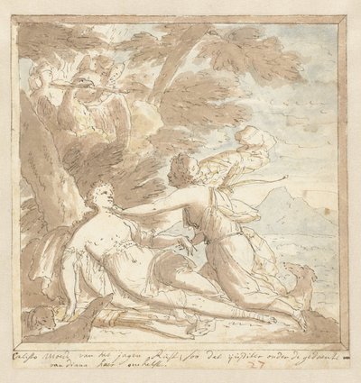 Giove e Callisto da Mattheus Terwesten