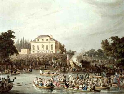 Arrivo dei barcaioli a Brandenburgh House da Matthew Dubourg