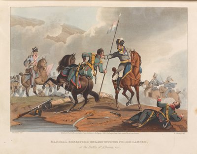 Il maresciallo Beresford impegnato con il lanciere polacco, nella battaglia di Albuera da Matthew Dubourg
