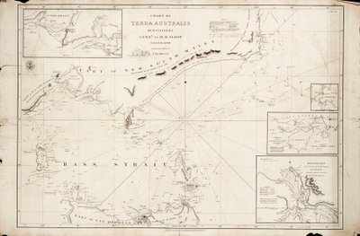 Carta dello Stretto di Bass di Matthew Flinders da Matthew Flinders