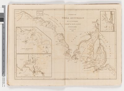 Carta di Terra Australis, Costa Sud, Foglio III da Matthew Flinders