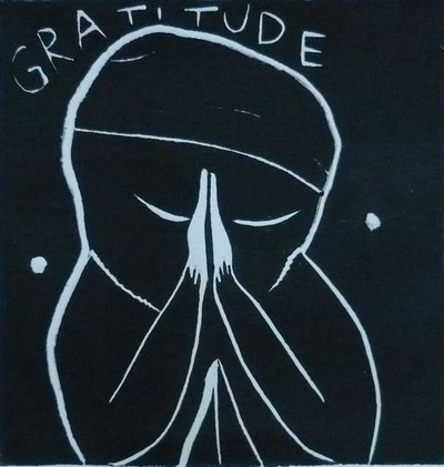 gratitudine, 2005 (linoprint) da Matthew Hilton