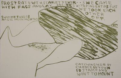 è venuta con i finocchi, 2009 (litografia) da Matthew Hilton