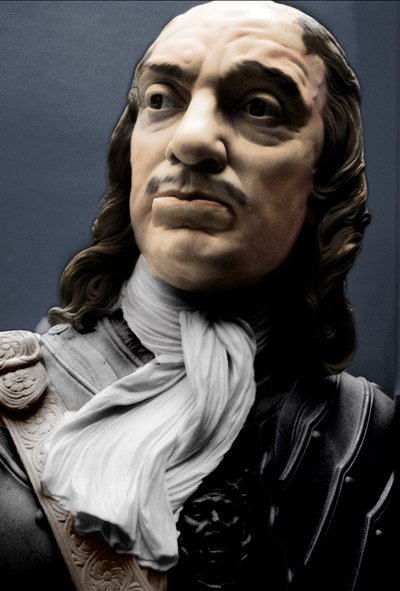 Busto di Lord Protettore Oliver Cromwell, 1860 da Matthew Noble