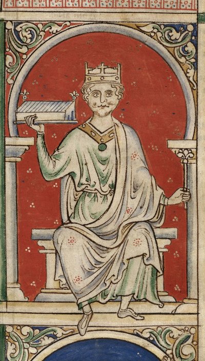 Re Guglielmo il Rosso dalla Historia Anglorum, Chronica majora da Matthew Paris