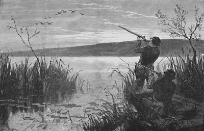 Caccia alle anatre sul lago Saratoga da Matthew Somerville Morgan