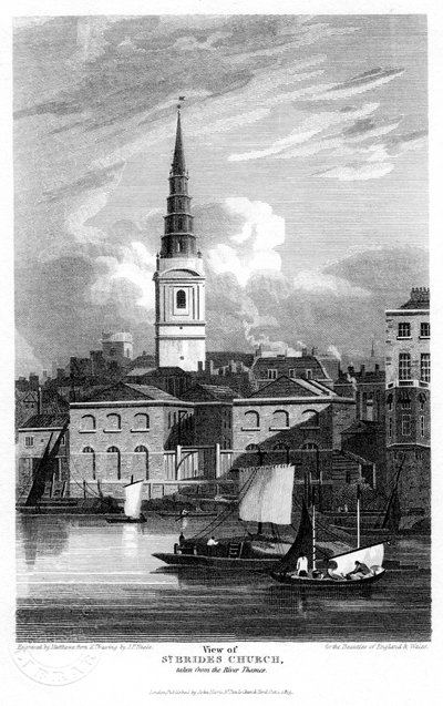 Chiesa di St Bride, Londra da Matthews