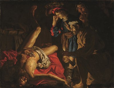 La Morte di Catone da Matthias (c.1600 p.1650) (studio of) Stomer