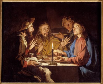 I discepoli di Emmaus da Matthias (c.1600 p.1650) Stomer