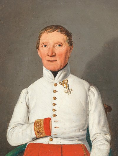 Ritratto di Friedrich Hoffmann von Donnersberg 1769-1848, 1842 da Matthias Rudolf Toma