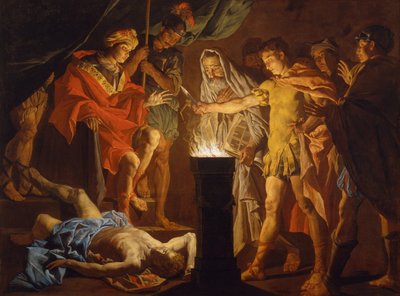Muzio Scevola alla presenza di Lars Porsenna, 1640s da Matthias Stomer