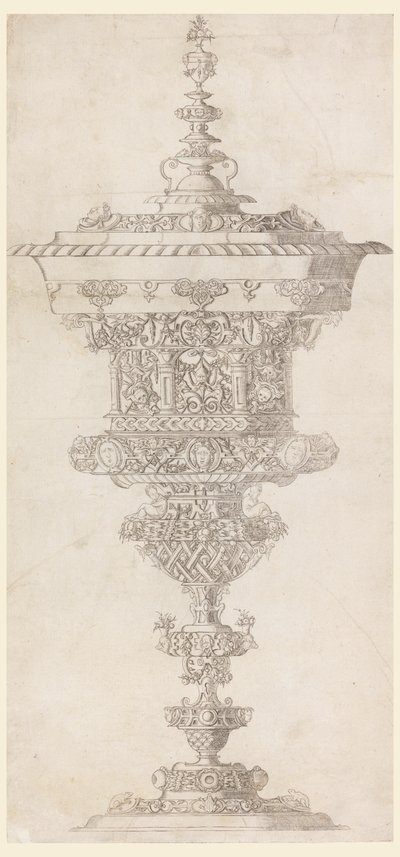 Coppa con coperchio, da "Novum opus cratero graphicum..." da Matthias Zündt