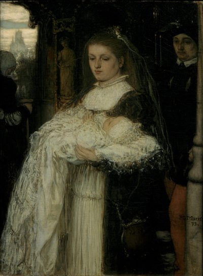 Processione del battesimo a Losanna, 1873 da Matthijs Maris