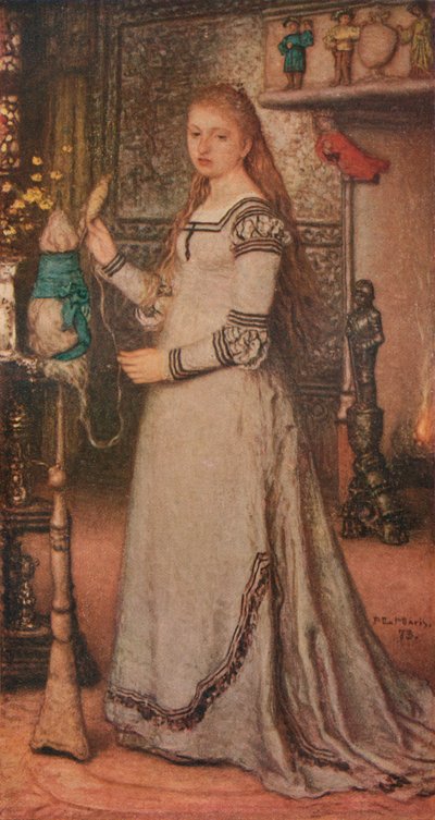 Ragazza con un fuso, c1873 da Matthijs Maris