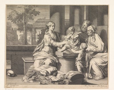 Sacra Famiglia con Zaccaria, Elisabetta e Giovanni Battista da Matthijs Pool